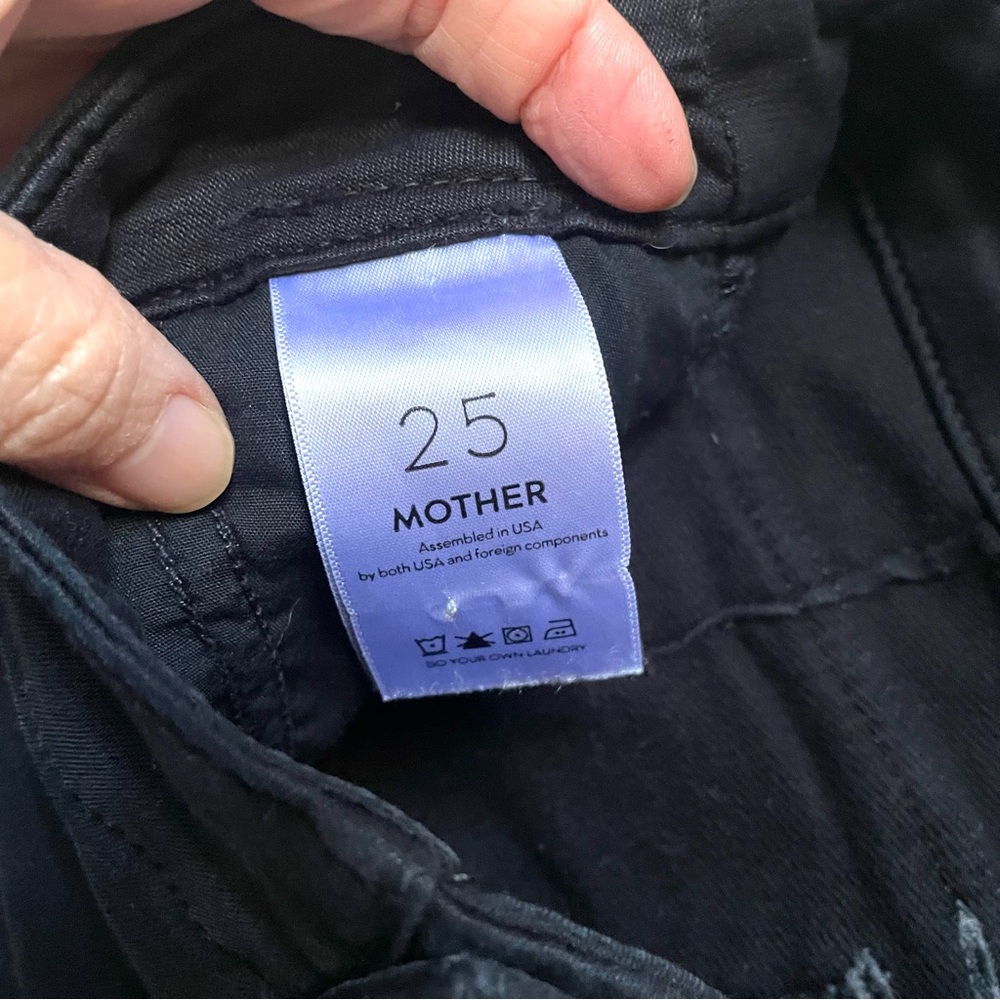 Mother The Wee Misfit Jogger Pants Black 25 - Picture 5 of 16